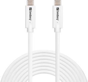 Kaabel Sandberg 136-76, USB 3.2/USB-C, 500 cm, valge v., 100 W
