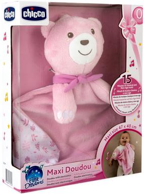 Mīļlupatiņa, lācis Chicco Maxi Doudou, rozā krās.