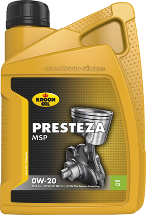 Motoreļļa Kroon Oil Presteza MSP 0W - 20, sintētiskais, 1 l