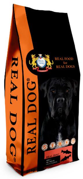 Sausā suņu barība Real Dog Adult RD70172, rīsi/lasis, 20 kg
