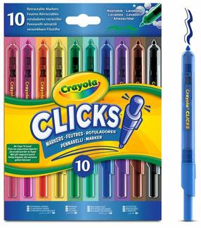 Vildikad Crayola Clicks, ühepoolsed, mitmevärviline, 10 tk