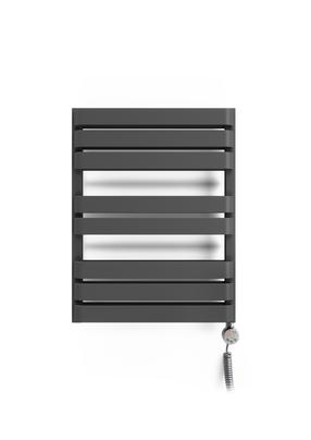Elektrinis rankšluosčių džiovintuvas Terma Warp T Bold, metalinė pilka sp., 50 cm x 65.5 cm, 400 W