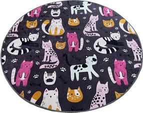 Коврик для ванной Foutastic Park Cat 359CHL4819, многоцветный, 160 см x 160 см, Ø 160 см