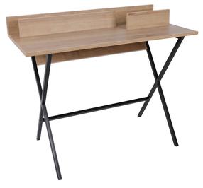 Rašomasis stalas Kalune Design Panama 811MDD3819, 100 cm x 89 cm, 50 cm, ąžuolo sp./juoda sp.
