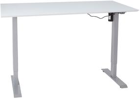 Rašomasis stalas Home4you Ergo-1 10663, baltas/pilkas