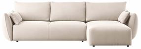 Kampinė sofa - lova Cosmopolitan Design Matera Salvador 1, beige melange sp., dešininė, 173 x 253 cm x 86 cm