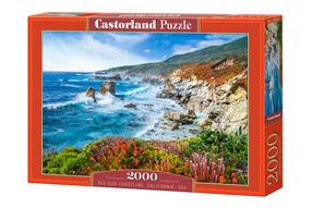Dėlionė Castorland Big Sur Coastline California 2000 el. C-200856, 68 cm x 92 cm, 2000 vnt., įvairių spalvų