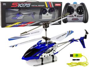 Rc вертолет Syma S107G, синий цв./белый цв.