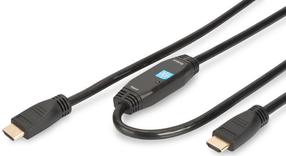 Vads Assmann HDMI / HDMI HDMI male, HDMI male, 30 m, melna krās.
