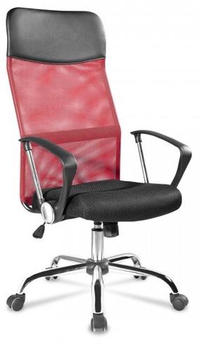 Darbo kėdė Mirpol Lincoln, 58 x 59 x 114 - 124 cm, juoda sp./raudona sp.
