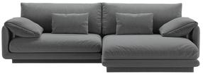 Kampinė sofa Micadoni Torino Structured, tamsiai pilka sp., dešininė, 250 x 170 cm x 83 cm