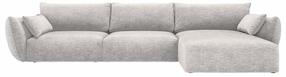 Kampinė sofa Cosmopolitan Design Matera Eden 17, sidabro sp., dešininė, 171 x 308 cm x 85 cm