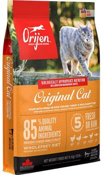 Sausas kačių maistas Orijen Cat&Kitten, žuvis/vištiena/kalakutiena, 5.4 kg