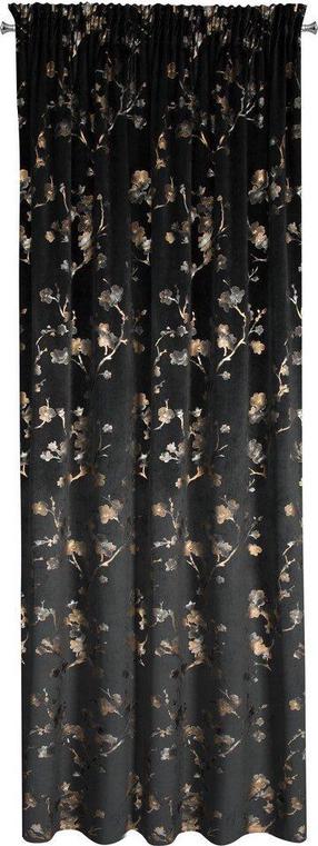 Naktinė užuolaida Selena, juoda sp./šampano sp., 140 cm x 270 cm