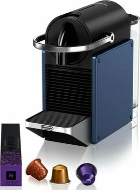 Kapsulinis kavos aparatas Nespresso Pixie EN127.BL, mėlyna sp./juoda sp.