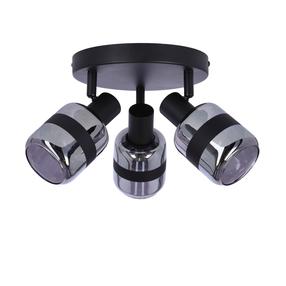 Valgusti lagi Candellux Lighting Yuki, E14, 3 x 15 W, must v./hall v. / must v.