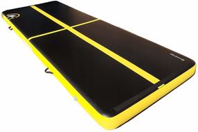 Täispuhutavad võimlemismatid Master Airtrack, must v./kollane v., 400 cm x 150 cm x 20 cm