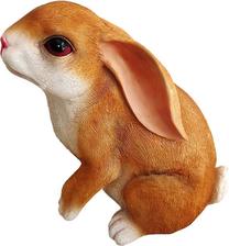 Sodo dekoracija "Zuikis" Besk Garden Rabbit, 35 cm x 26 cm x 40 cm, ruda sp./balta sp.