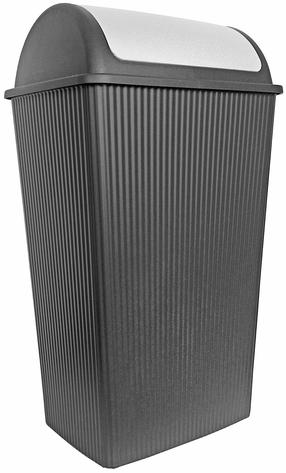 Šiukšliadėžė Domotti Curly, antracito sp., 45 l, 65 cm x 30 cm