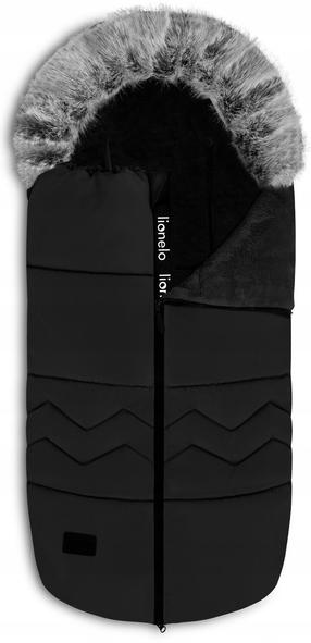 Talvine magamiskott beebile Lionelo Lo-Frode Carbon, must v., 90 cm x 45 cm