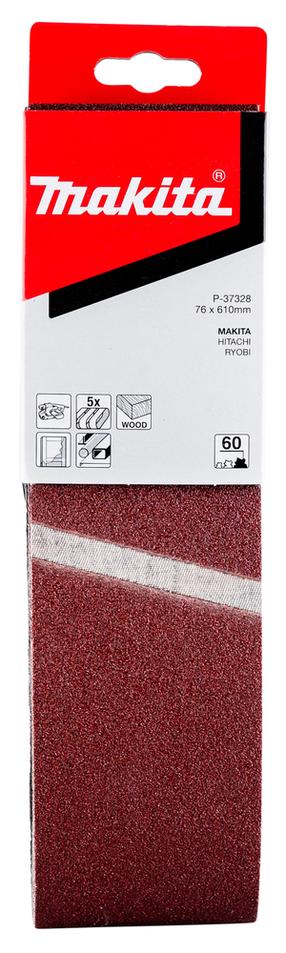 Lihvimislint Makita P-37328, 60, 61 cm x 7.6 cm, 5 tk