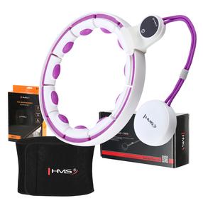Gimnastikos lankas HMS HHM17, 106 cm, 0.3 kg, balta sp./violetinė sp.