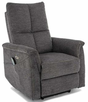 Atlošiamas krėslas Neptun Brego, tamsiai pilka, 94 cm x 76 cm x 96 cm