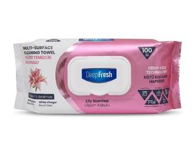 Влажные салфетки Deep Fresh Lelijų kvapo, для различных поверхностей, 100 шт.