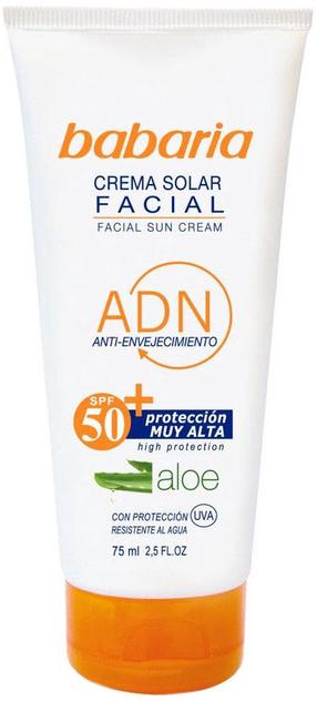Päevituse hoolduskreem Babaria ADN Aloe Vera SPF50, 75 ml