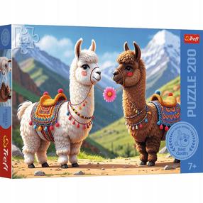 Dėlionė Trefl Colourful Llamas 13356, 48 cm x 34 cm, 200 vnt., įvairių spalvų