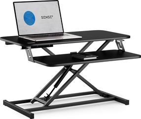 Kahjustatud pakendiga toode. Arvutilaud reguleeritava kõrgusega SENSE7, 81.3 cm x 40 cm, 12.5 - 49 cm, must v.