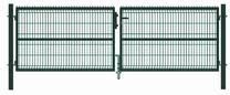 Vartai segmentiniu užpildu Garden Center RAL6005, 400 cm x 123 cm, žalia sp.