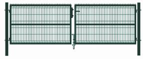 Vartai segmentiniu užpildu Garden Center RAL6005, 400 cm x 123 cm, žalia sp.