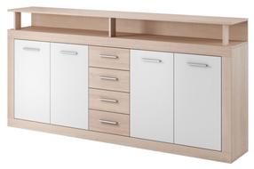 Komoda 4D4S, ąžuolo, 190 cm x 32 cm x 95 cm