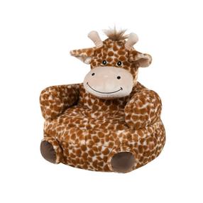 Pufas Giraffe, oranžinė sp./smėlio sp., 45 cm x 45 cm x 45 cm
