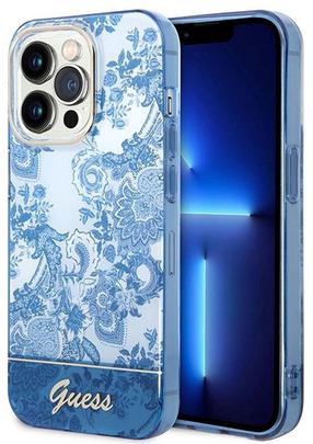 Telefona vāciņš Guess GUHCP14XHGPLHB, zila krās., Apple