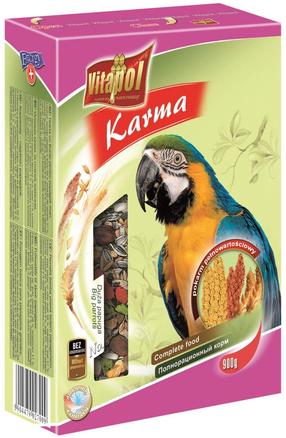 Sausas maistas Vitapol, didelėms papūgoms, 0.9 kg