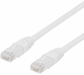 Tinklo kabelis Deltaco TP-61V-K RJ-45 Male (vyriška), RJ-45 Male (vyriška), 1 m, balta sp.