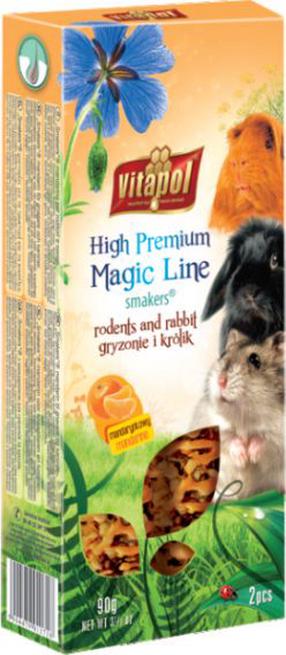 Kārumi grauzējiem Vitapol Magic Line, trušiem/jūras cūciņām/kāmjiem, 0.09 kg, 2 gab.