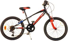 Laste jalgratas Aurelia 420 Sport Suspension, must v./punane v., 20"