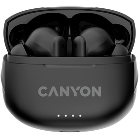 Bezvadu austiņas bērniem Canyon Canyon TWS-8 CNS-TWS8B, melna krās.