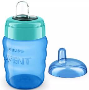 Puodelis su snapeliu Philips Avent, 260 ml, 9 mėn., plastikas, mėlyna sp.