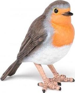 Rotaļlietu figūriņa Papo Robin 442835, 5.1 cm, balta krās./oranža krās./pelēka krās.