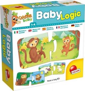 Развивающая головоломка Lisciani Carotina Baby Logic, многоцветный