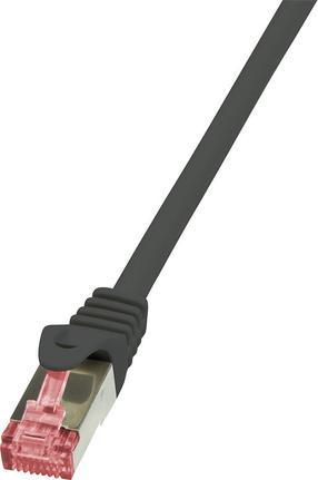 Провод Logilink Patch Cable Cat.6 S/FTP PIMF PrimeLine RJ-45 8P8C, RJ-45 8P8C, 0.25 м, черный цв.