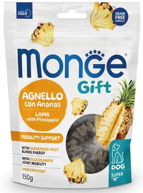 Skanėstas šunims Monge Gift Super M Mobility Support Lamb With Pineapple, ėriena, 0.15 kg