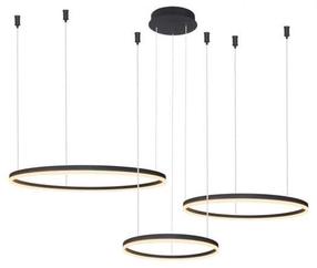 Šviestuvas kabinamas AZzardo Halo AZ4975, LED, 3000 - 6000 °K, 3 x 180 W, balta sp. / juoda sp., 122 x 122 cm