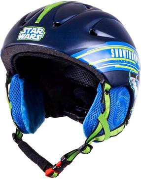 Лыжный шлем Seven Star Wars, белый цв./темно-синий цв./зеленый цв., 55-58 см
