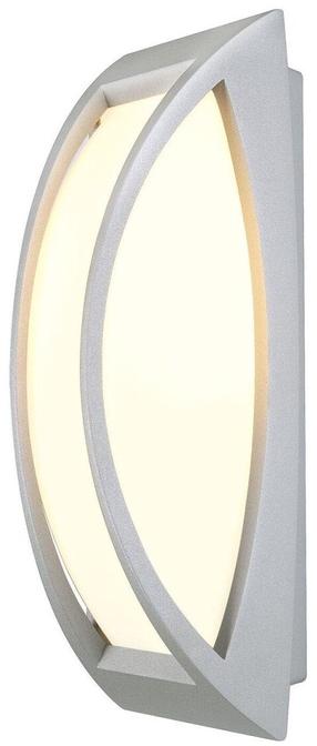 Уличный настенный светильник SLV Meridian 2, 25Вт, E27, IP54, серый цв., 14 см x 38 см