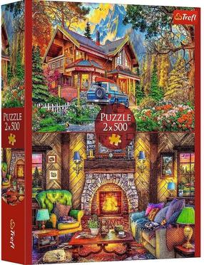 Пазл 2in1 Trefl Mountain Trip, 34 см x 48 см, 1000 шт., многоцветный